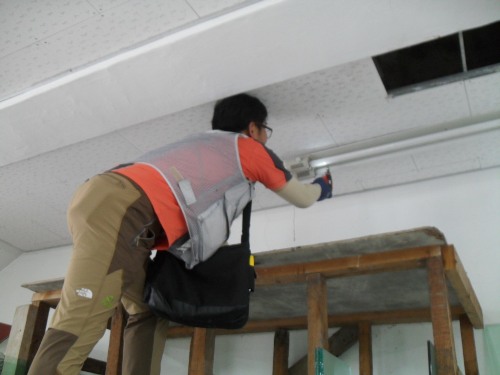 누전차단기 및 노후형광등 교체작업